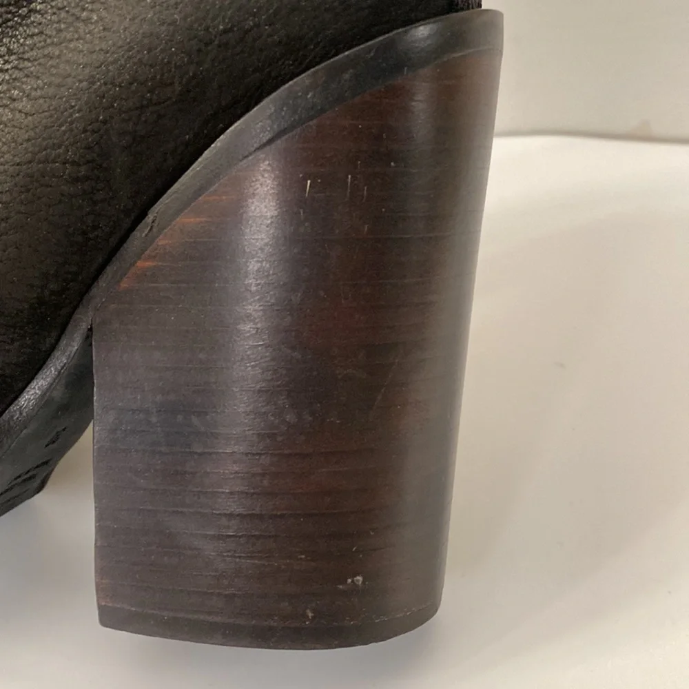 Haider Ackermann Lissee Heeled Leather Boots Size EU 38/US 7